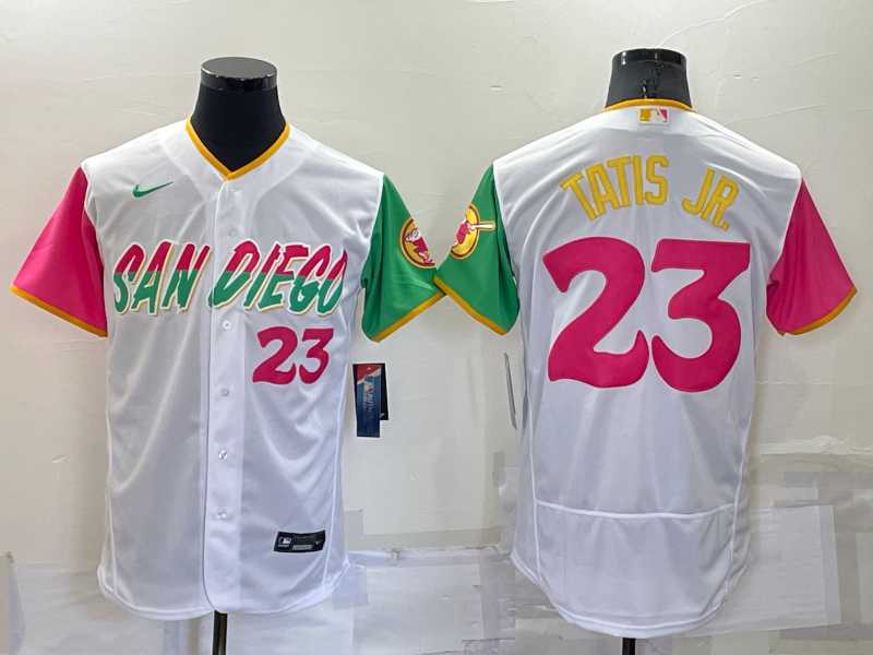 San Diego Padres #23 Fernando Tatis Jr White Number 2022 City Connect Flexbase Stitched Jersey,We sell and wholesale San Diego Padres #23 Fernando Tatis Jr White Number 2022 City Connect Flexbase Stitched Jersey on line form chian!